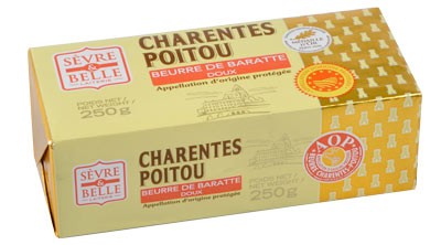 Plaquette 250g - Beurre Doux - Baratte - Sèvre & Belle