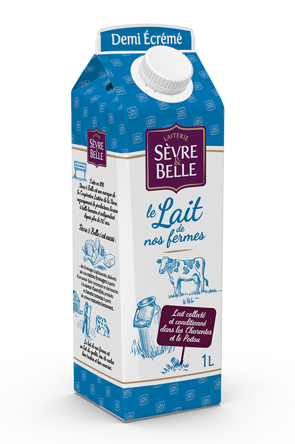 Nouvelle bouteille lait Sèvre et Belle